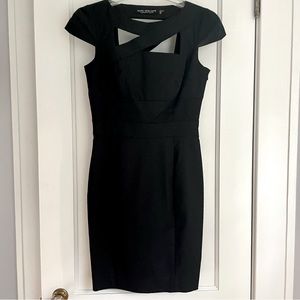 Andrew Marc Cut-out Cap Sleeve Dress